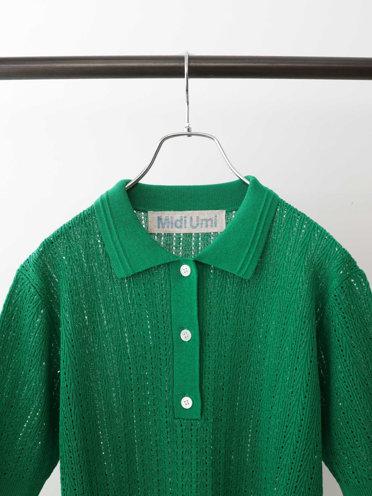 knit polo pullover