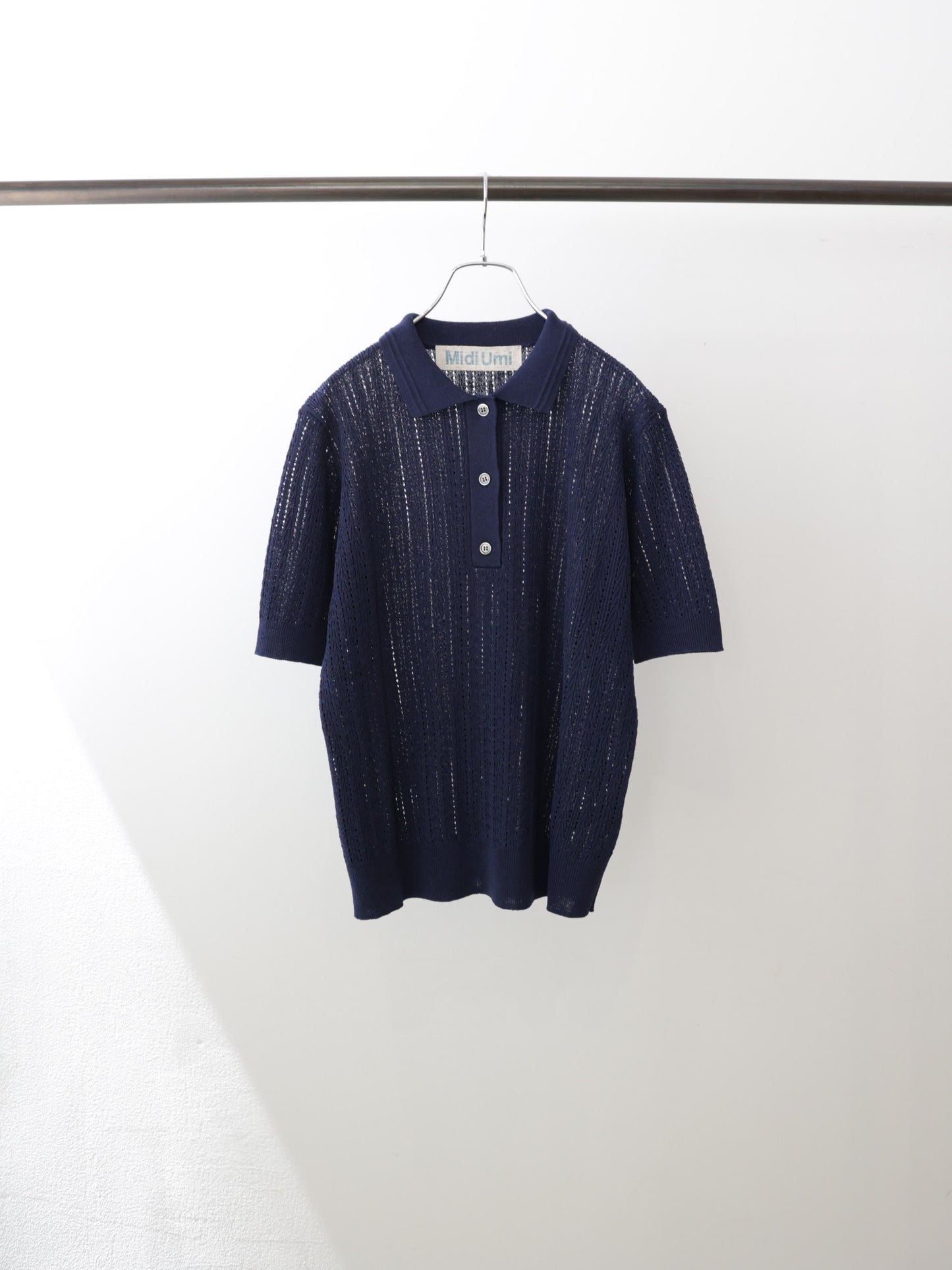 knit polo pullover