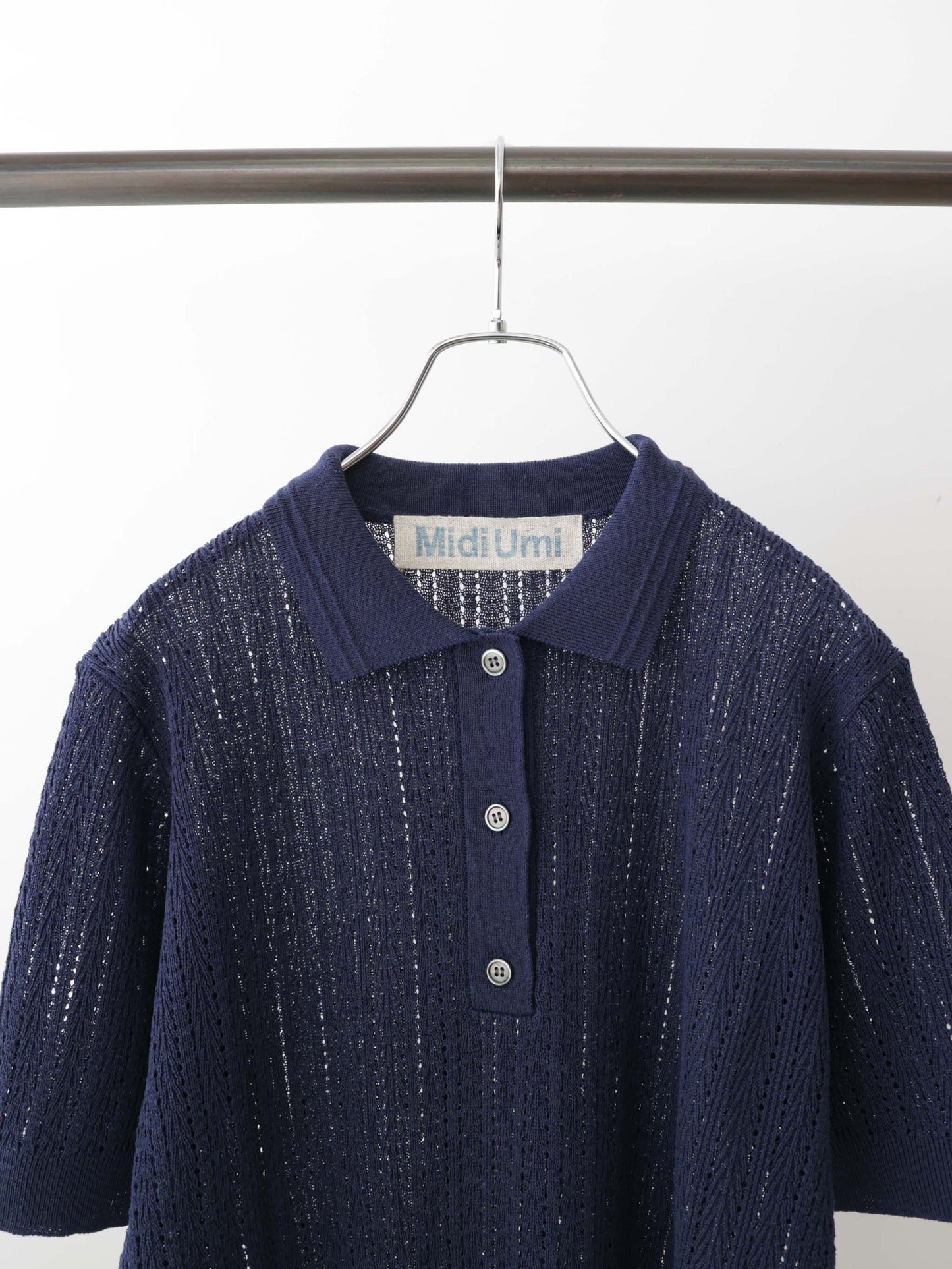 knit polo pullover