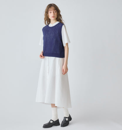 pattern knitting 2way vest