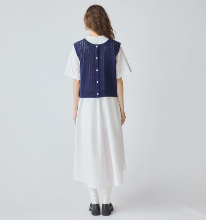 pattern knitting 2way vest