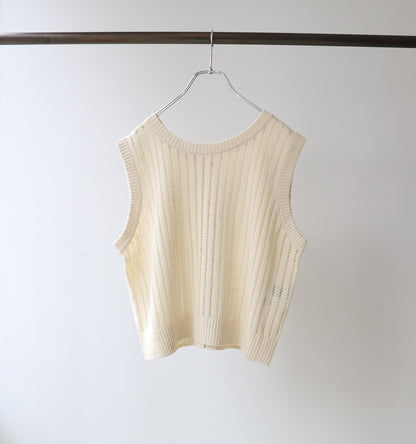 pattern knitting 2way vest