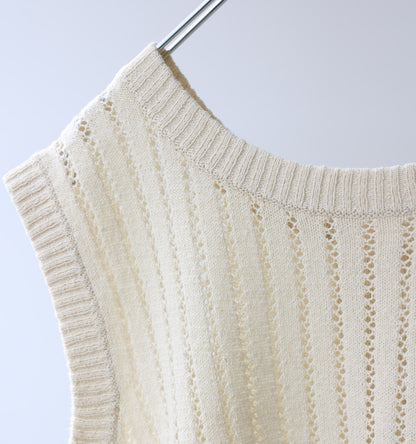 pattern knitting 2way vest