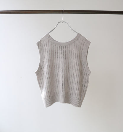 pattern knitting 2way vest