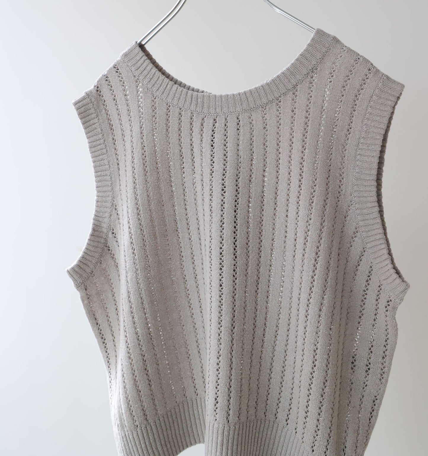 pattern knitting 2way vest