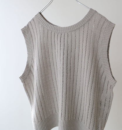 pattern knitting 2way vest