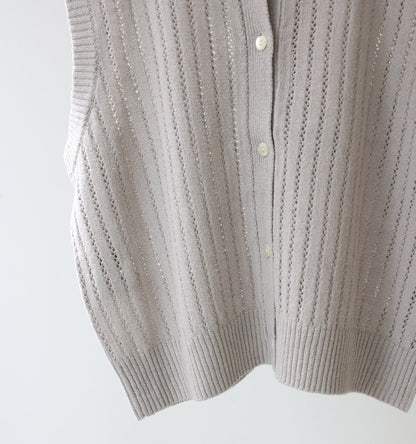 pattern knitting 2way vest