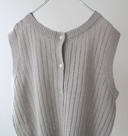 pattern knitting 2way vest