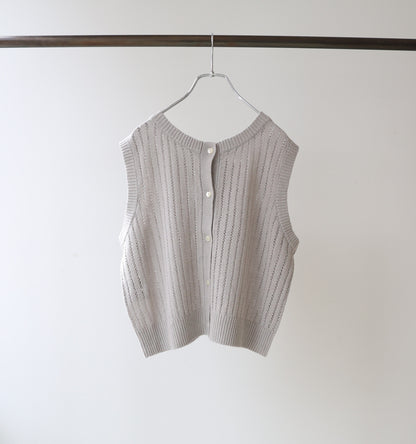 pattern knitting 2way vest