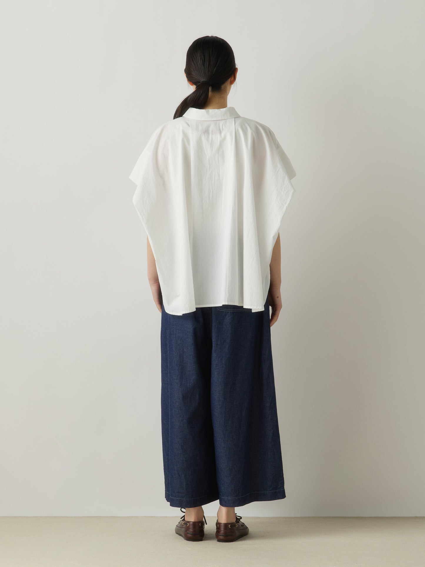 french sleeve wide shirt