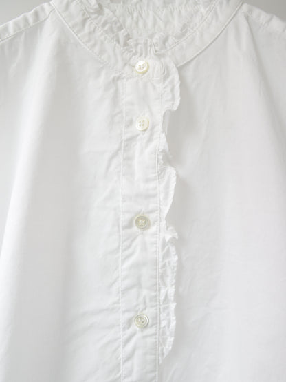 half sleeve front half frill shirt
