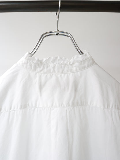 half sleeve front half frill shirt