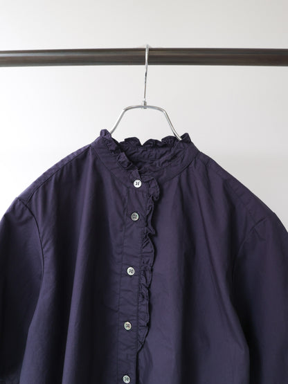 half sleeve front half frill shirt