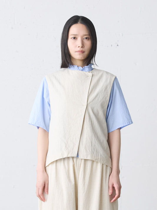 cotton linen light vest