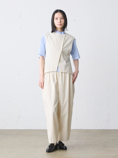 cotton linen light vest