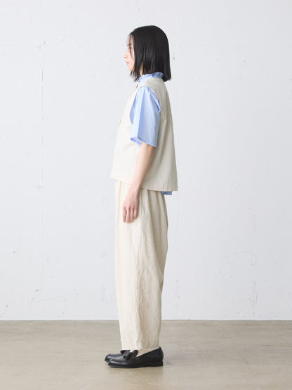 cotton linen light vest