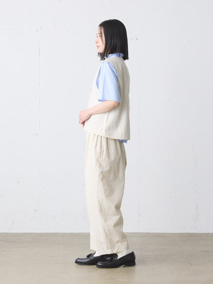 cotton linen light vest