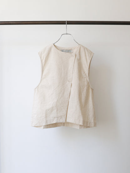 cotton linen light vest