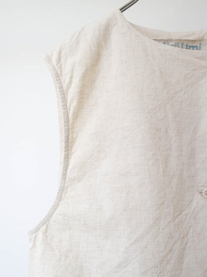 cotton linen light vest