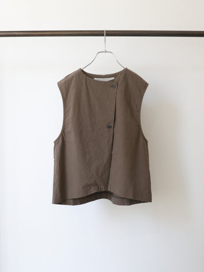 cotton linen light vest