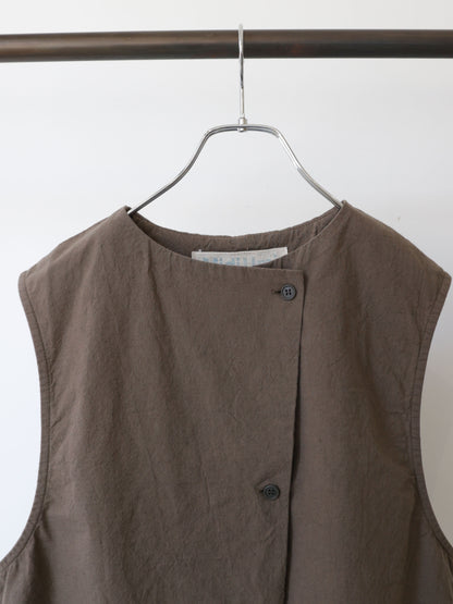 cotton linen light vest