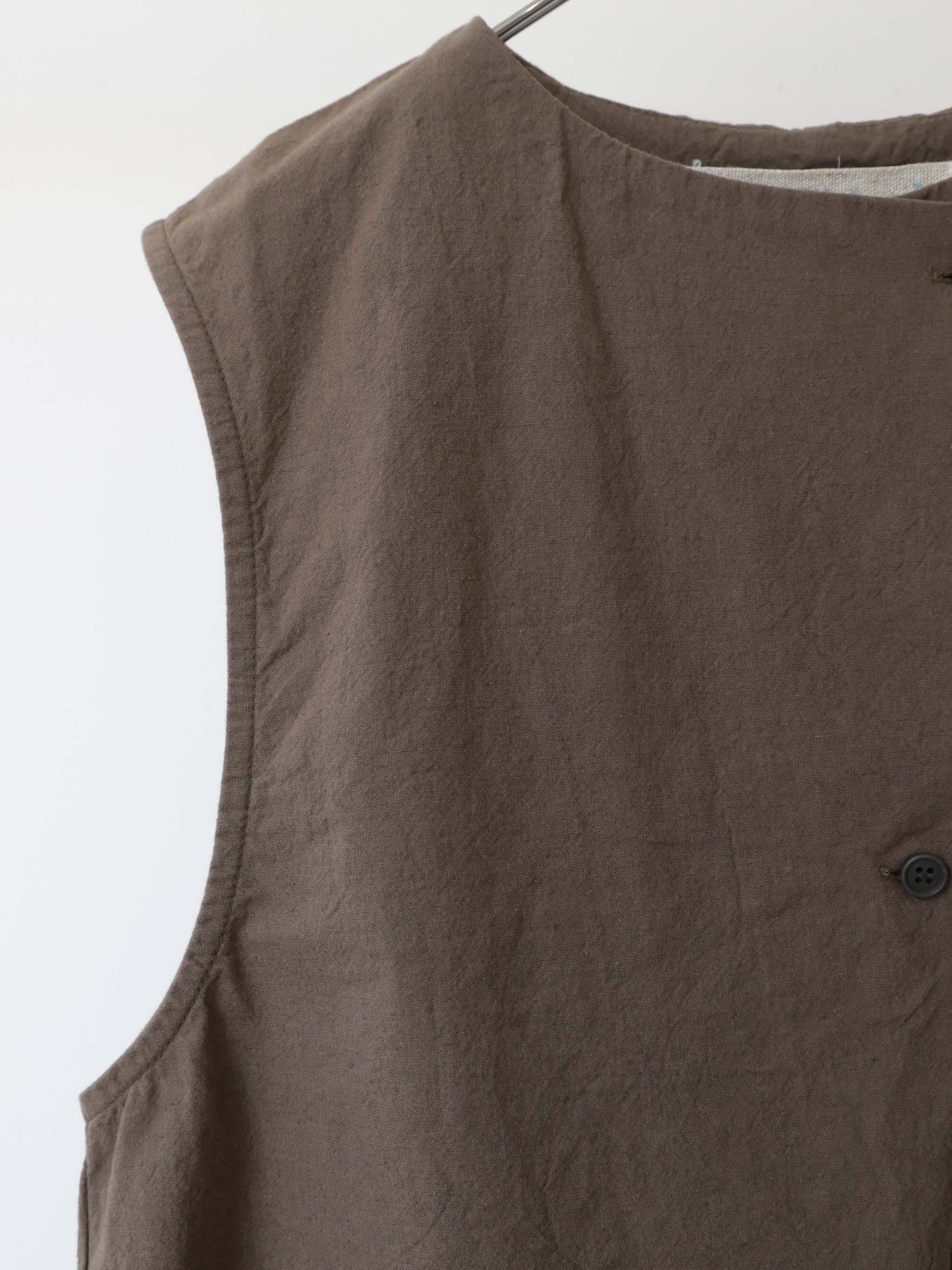 cotton linen light vest