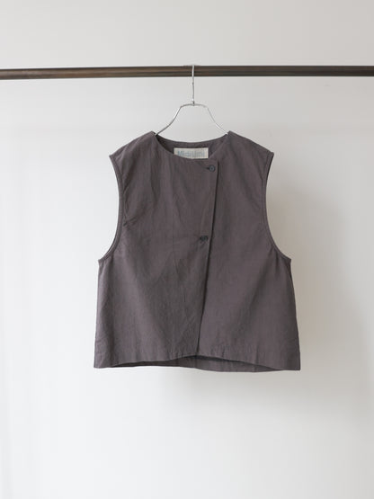 cotton linen light vest