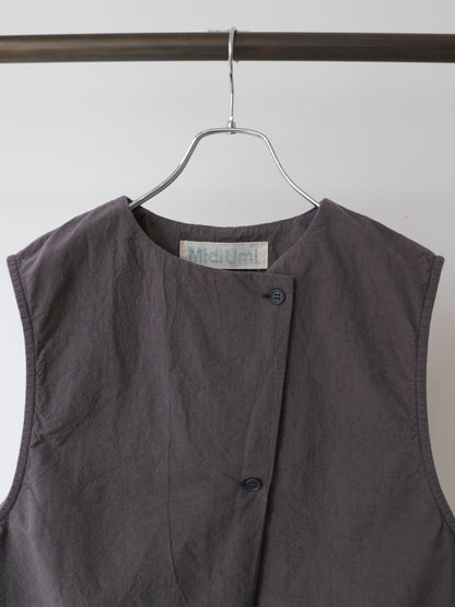 cotton linen light vest