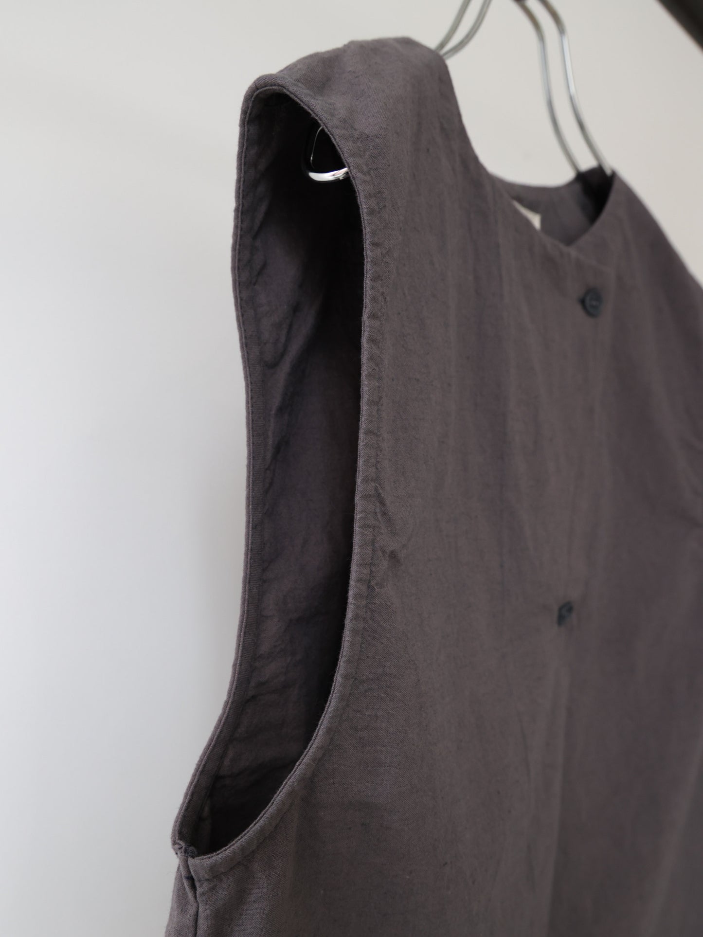 cotton linen light vest