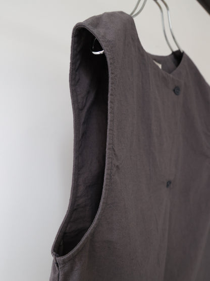 cotton linen light vest