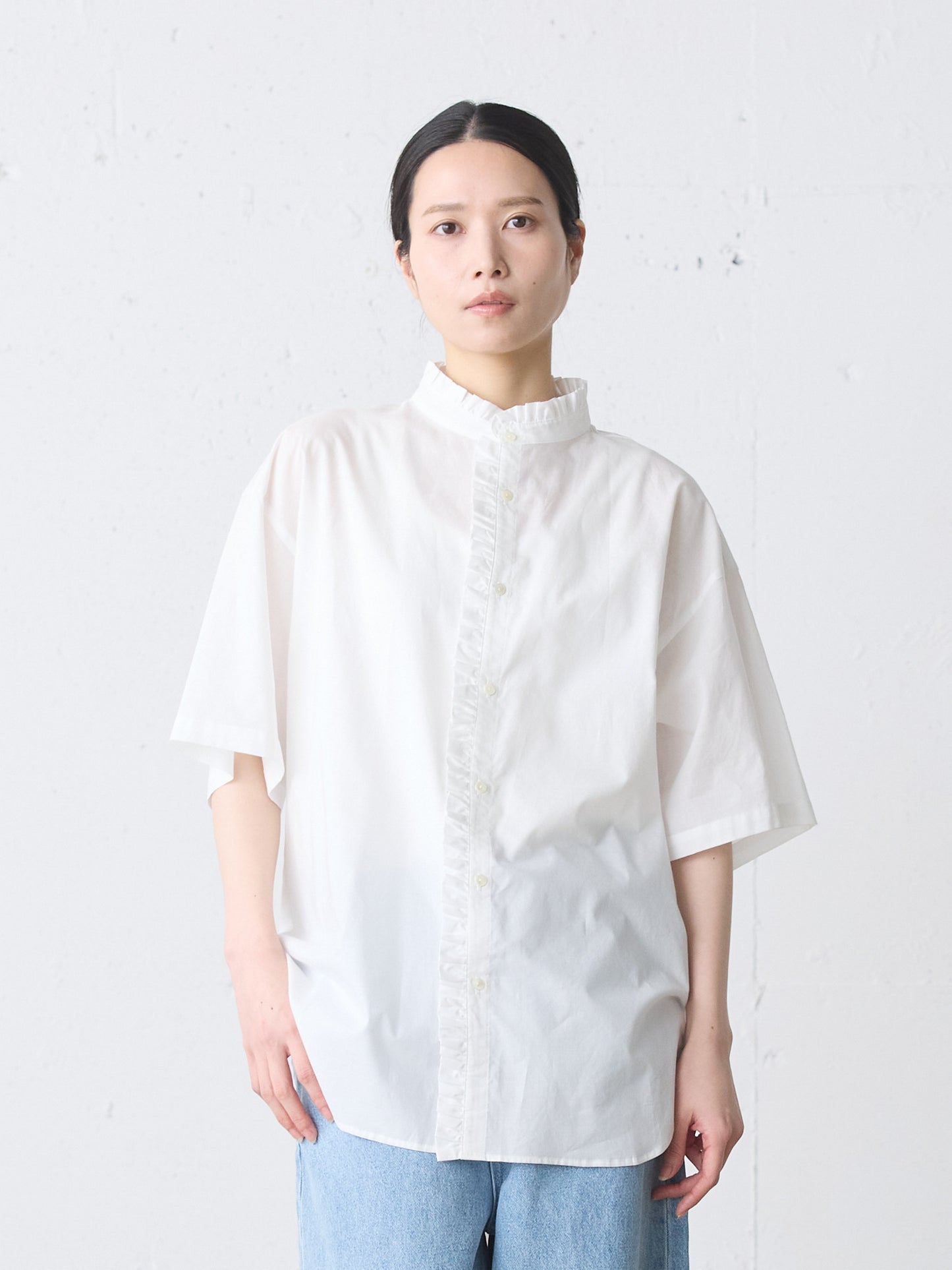 frill wide shirt