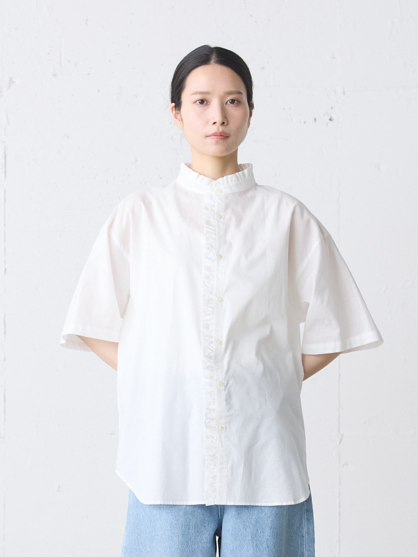 frill wide shirt
