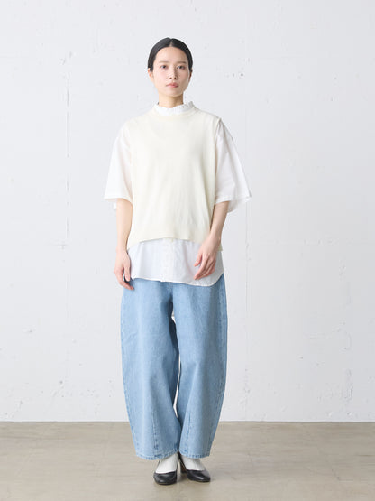 frill wide shirt