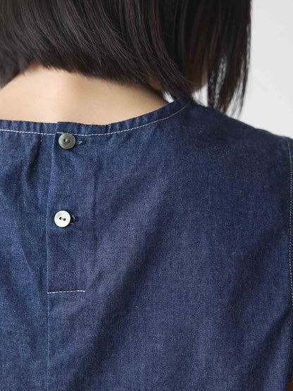 compact denim vest