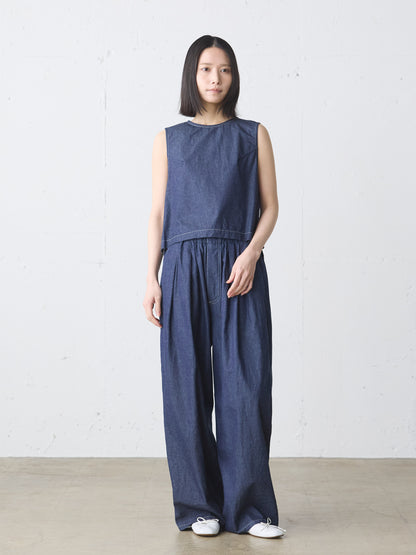compact denim vest
