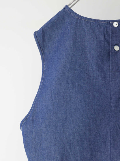compact denim vest