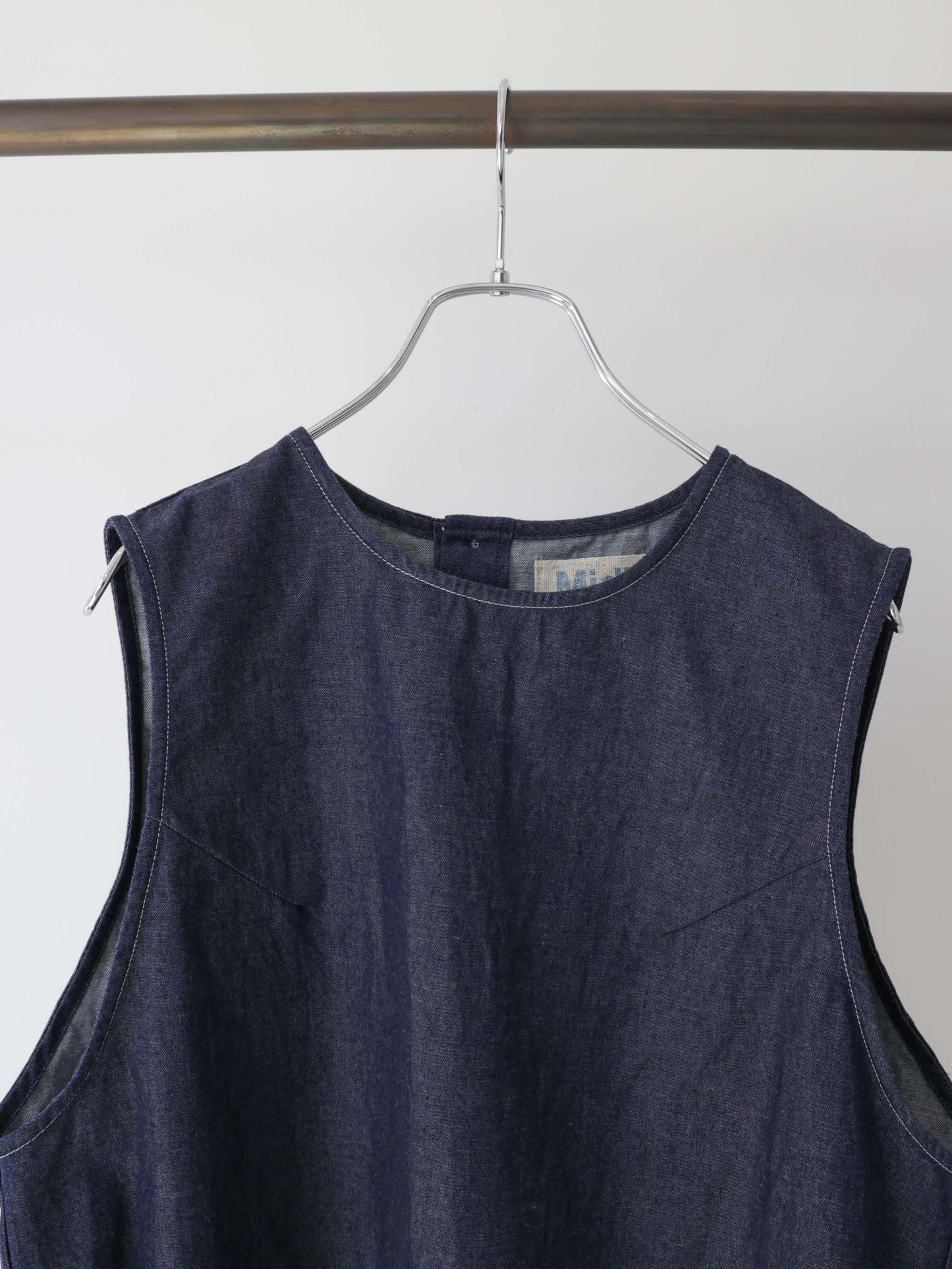 compact denim vest