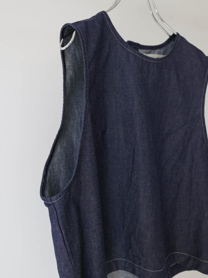 compact denim vest