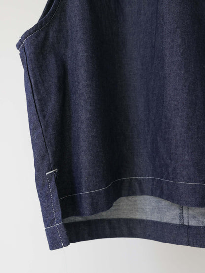 compact denim vest