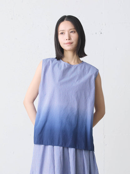 gradation dye nosleeve shirt