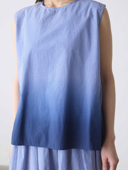 gradation dye nosleeve shirt