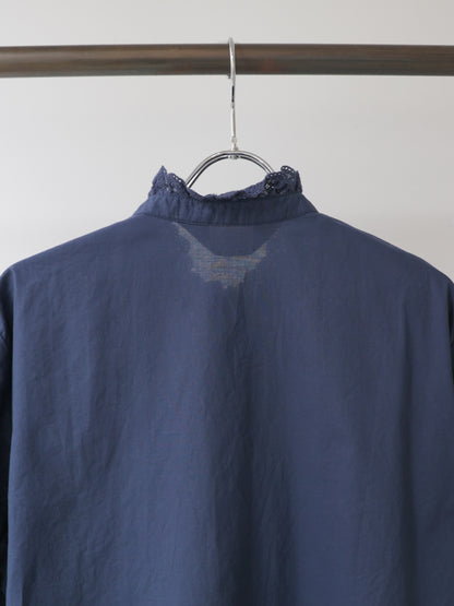 pin tuck lace shirt S/S