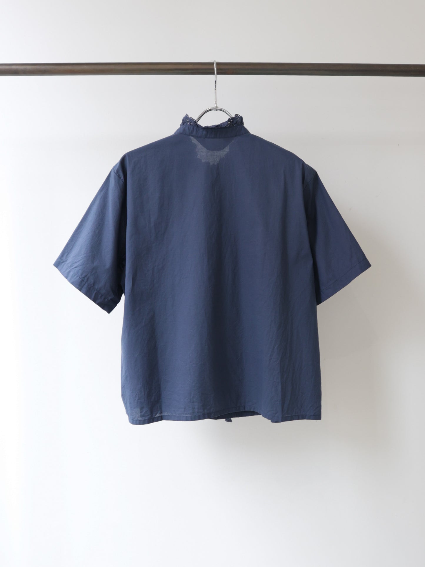 pin tuck lace shirt S/S
