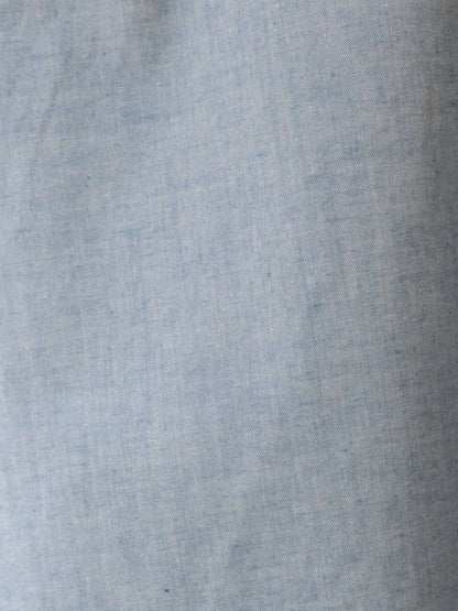 chambray frill shirt