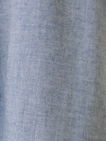 chambray frill shirt