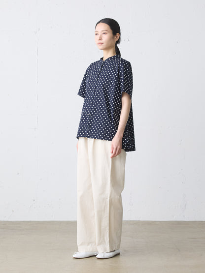 half slv dots A line shirt
