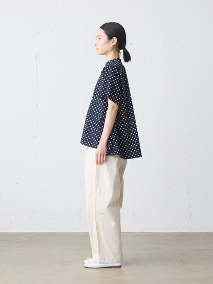 half slv dots A line shirt