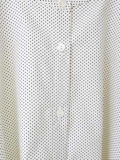 half slv dots A line shirt