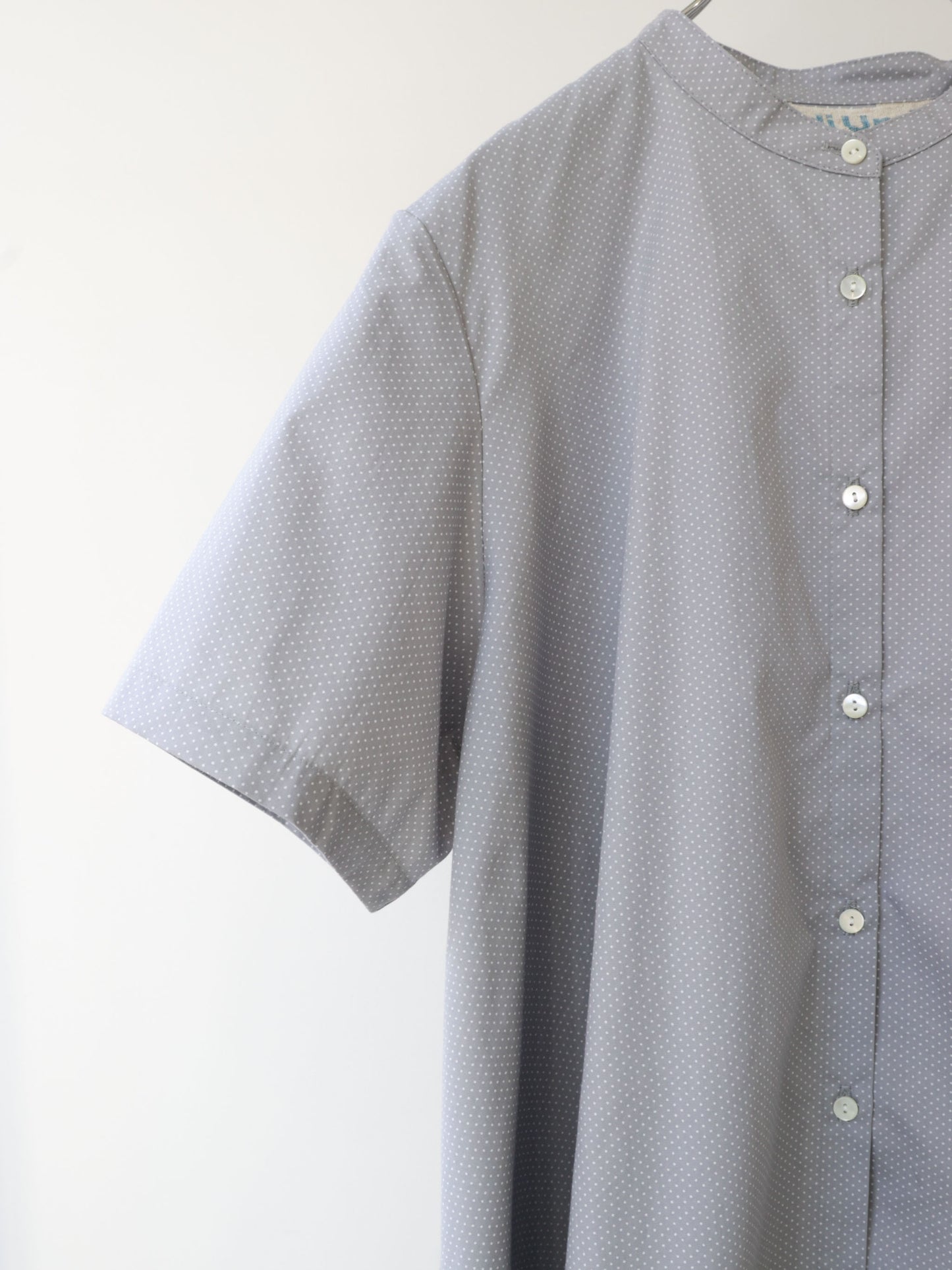 half slv dots A line shirt