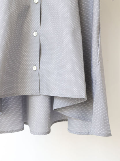 half slv dots A line shirt